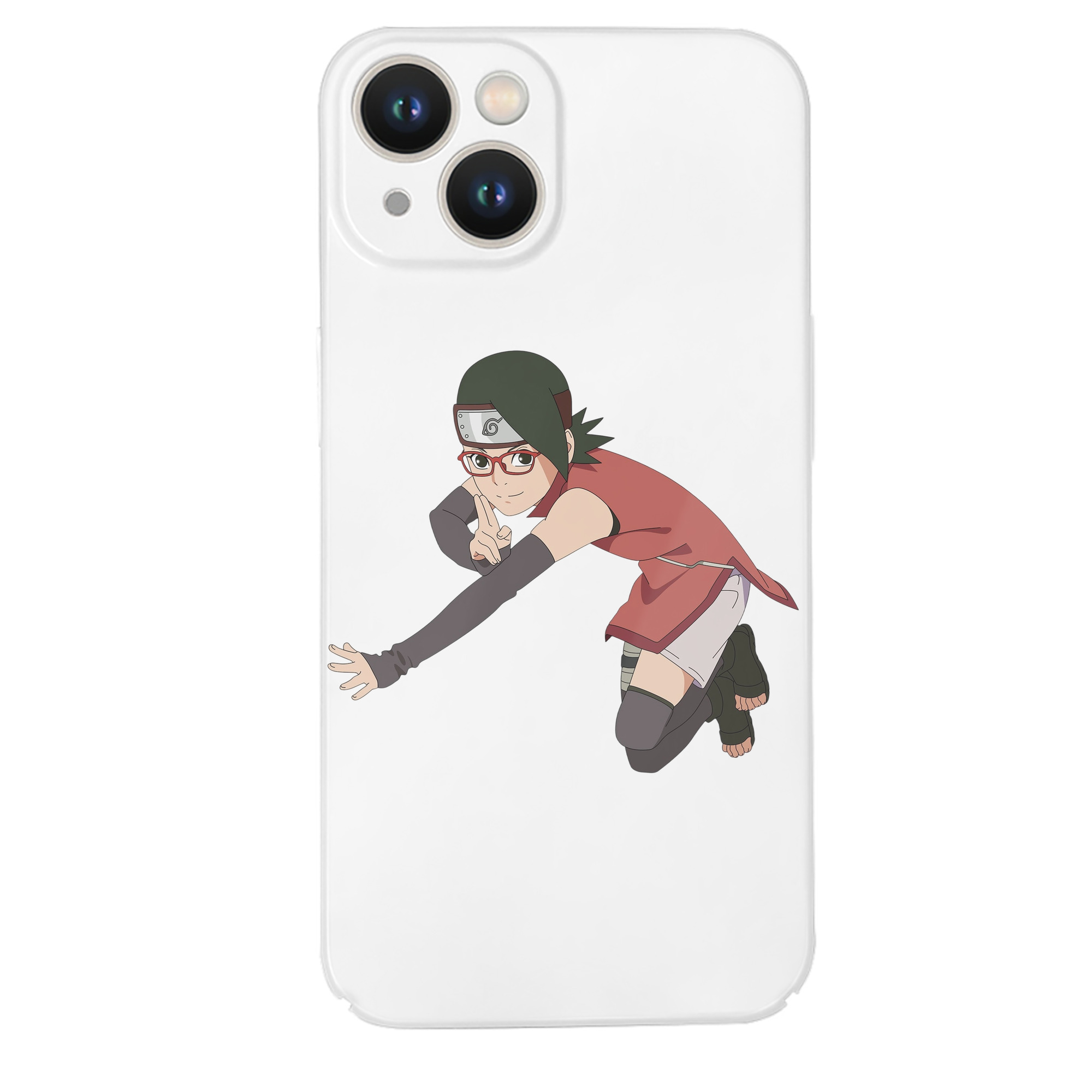 （画像用） NARUTO -ナルト- うちは サラダ Uchiha Sarada 【iPhone 14シリーズ対応】ハードケース